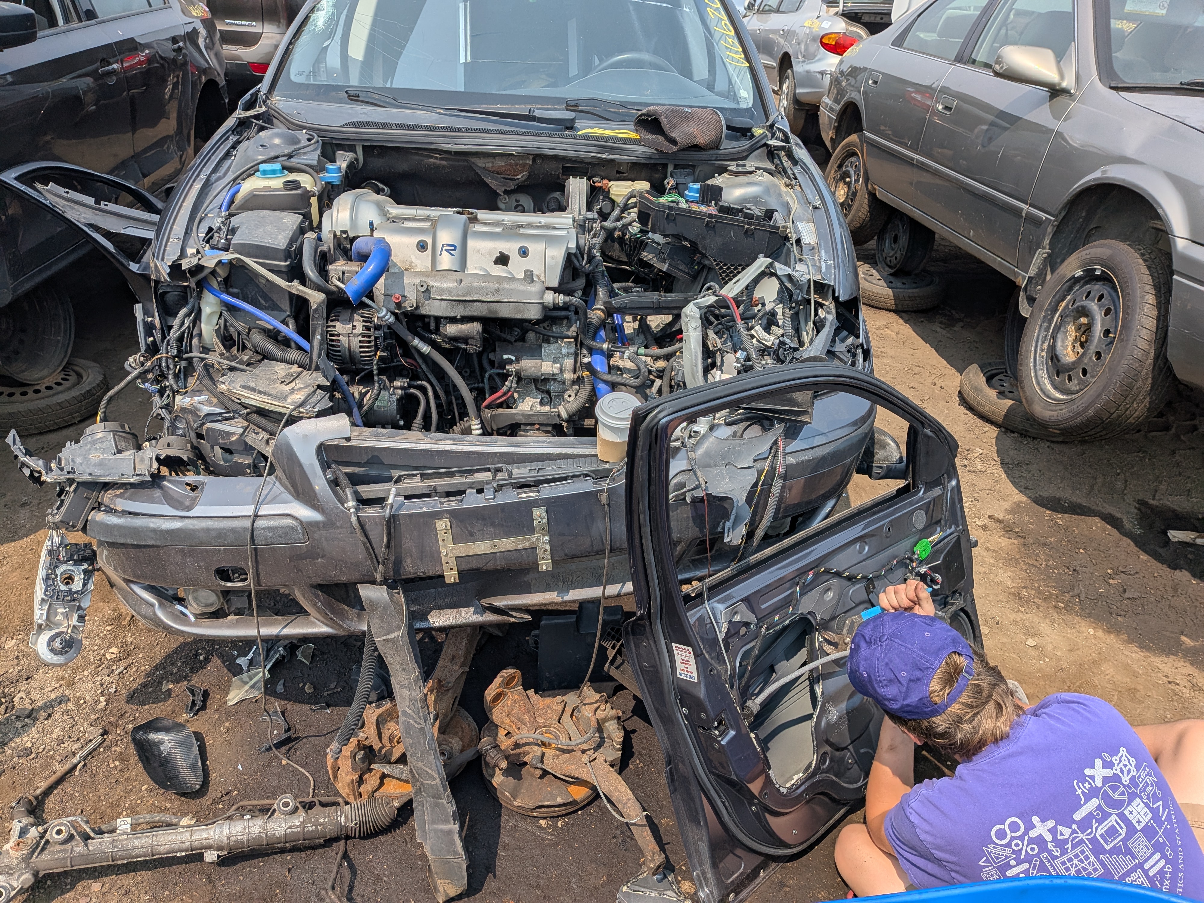 We went to the junkyard looking for parts.