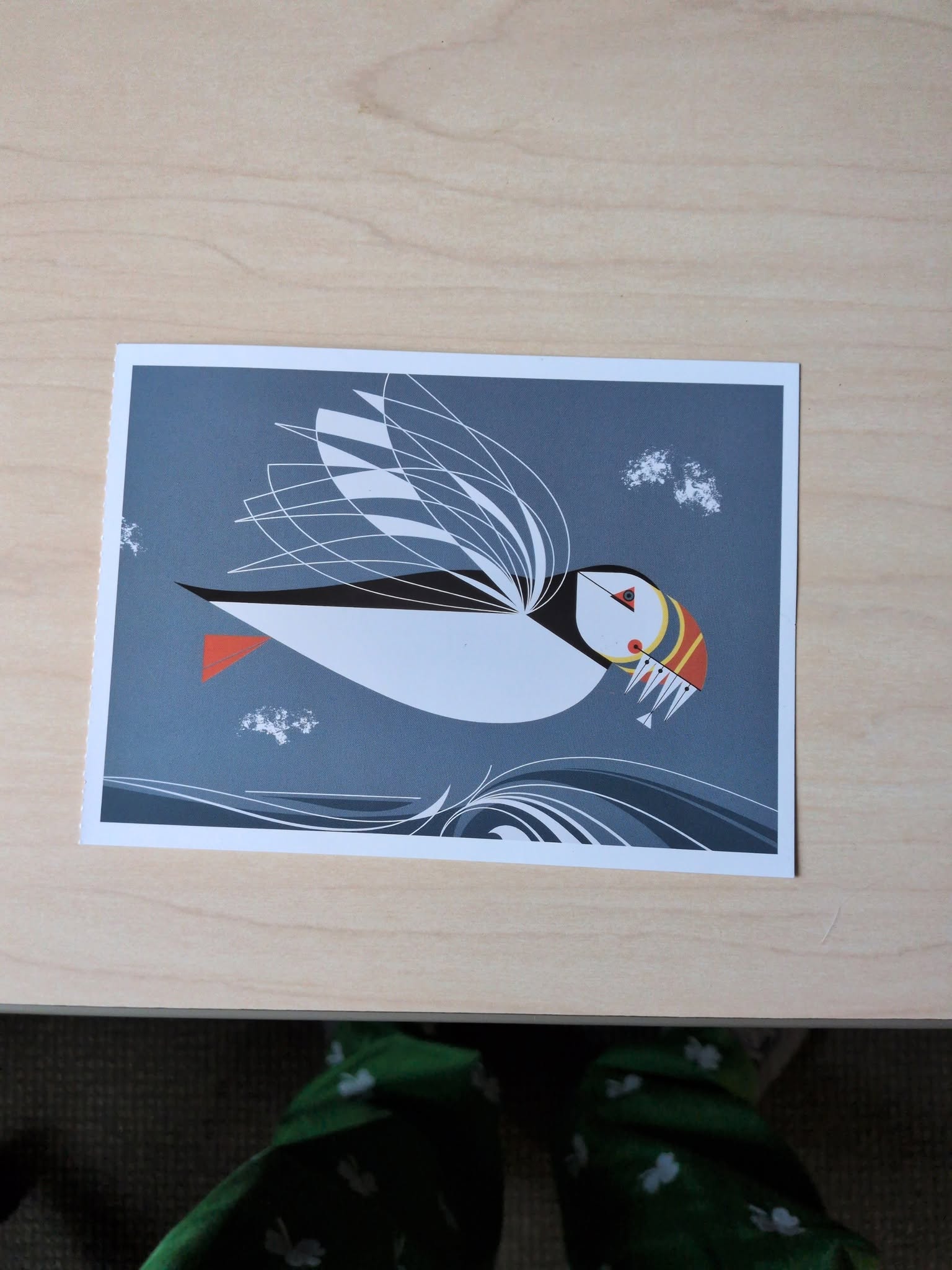 A postcard sent to an admitted student
